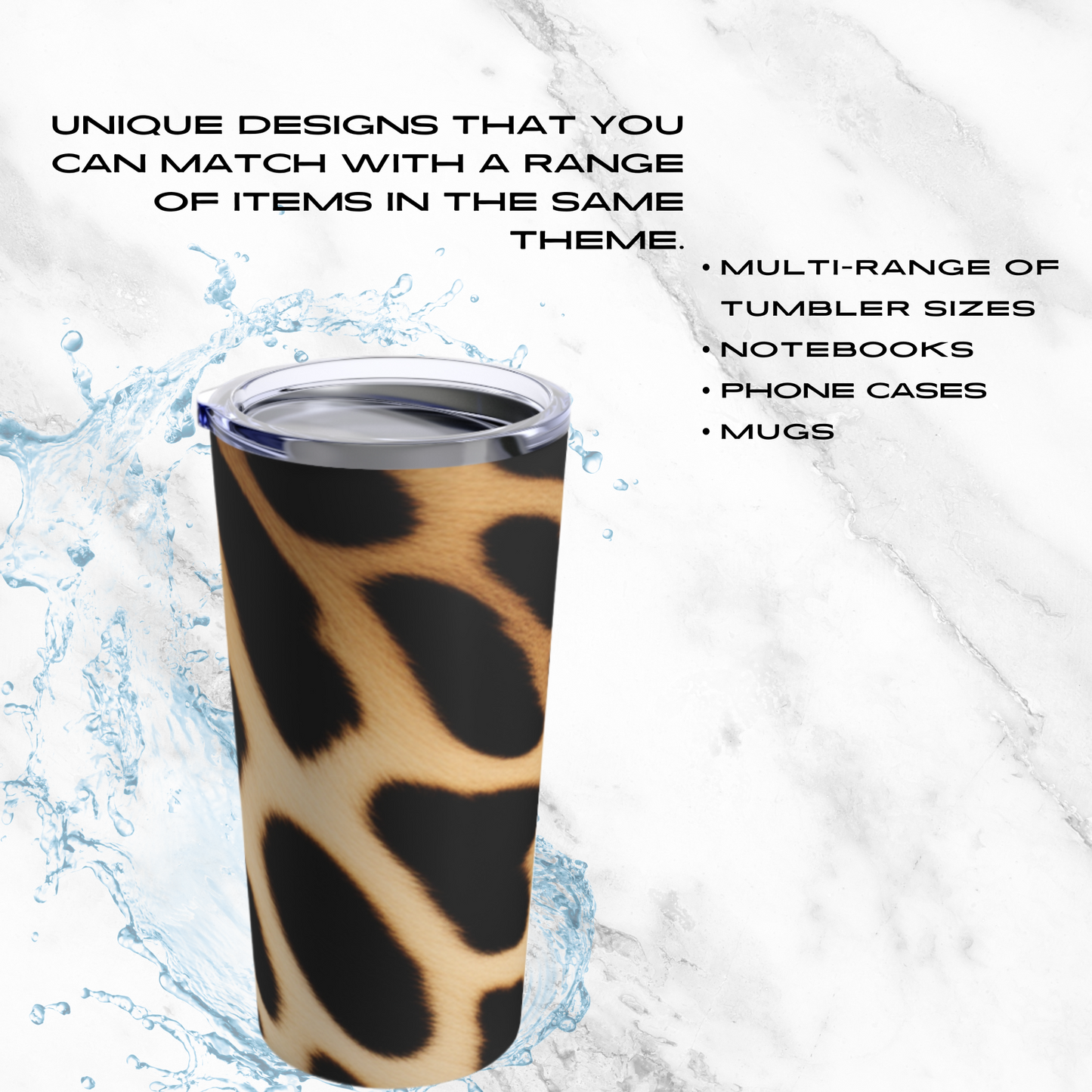 Cheetah Charm 20oz Tumbler