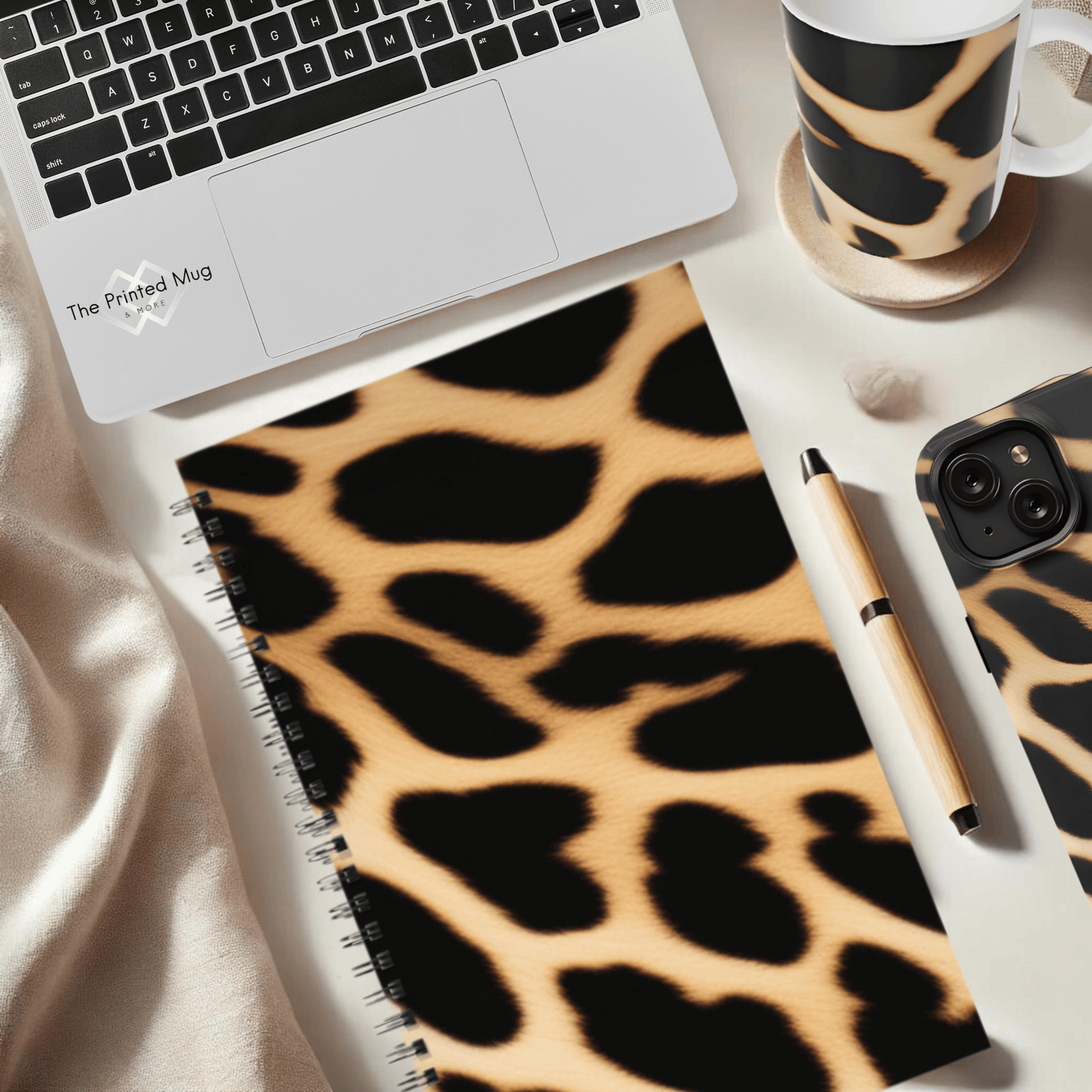 Cheetah Charm 5.5”x8.5" Hardcover Notebook