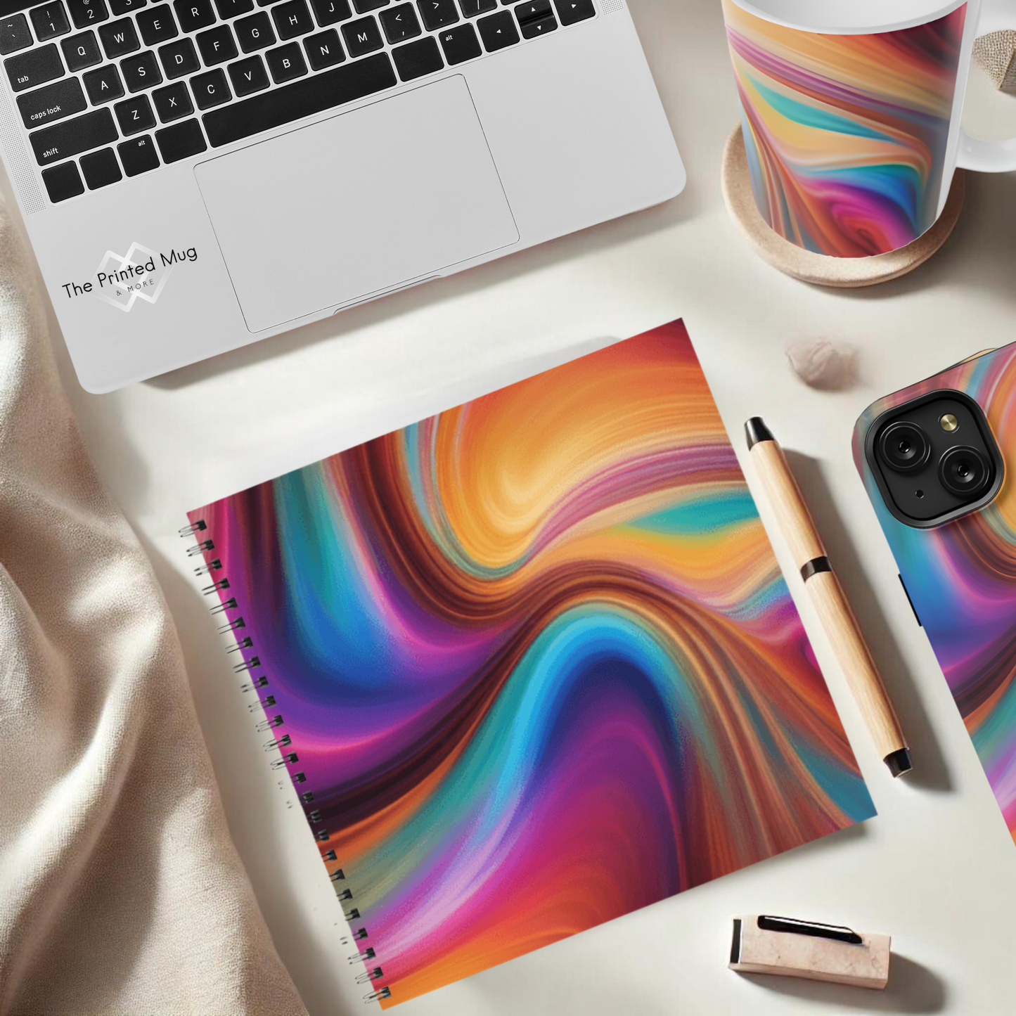 Color Surge 8.5"x8.5" Hardcover Notebook