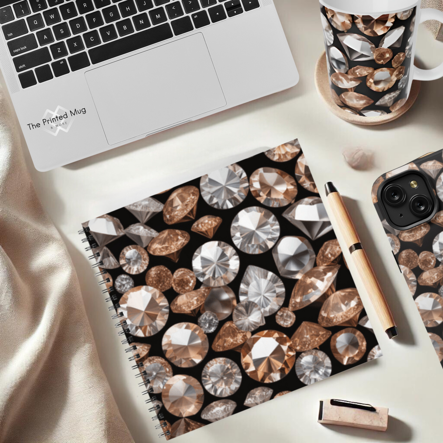 Crystal Harmony 8.5"x8.5" Hardcover Notebook