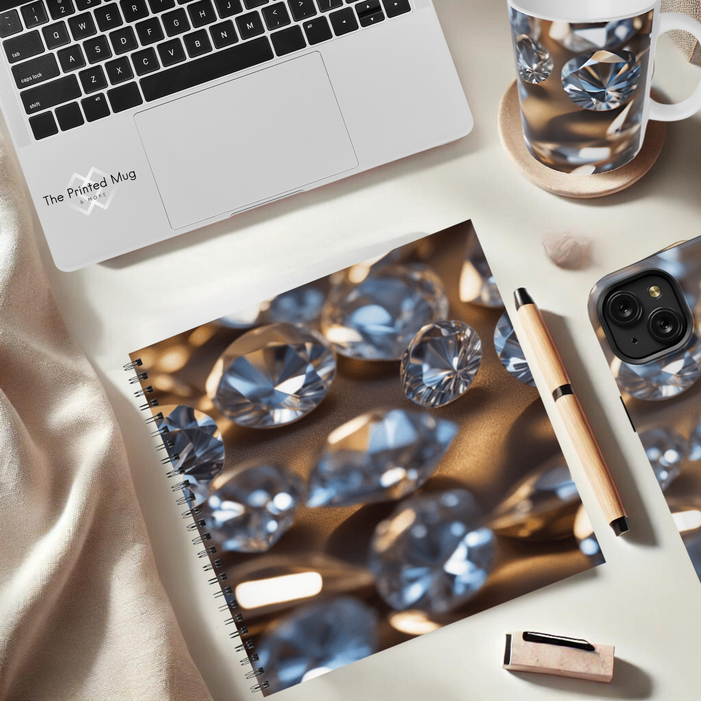 Diamond Dream 8.5" x 8.5" Hardcover Notebook