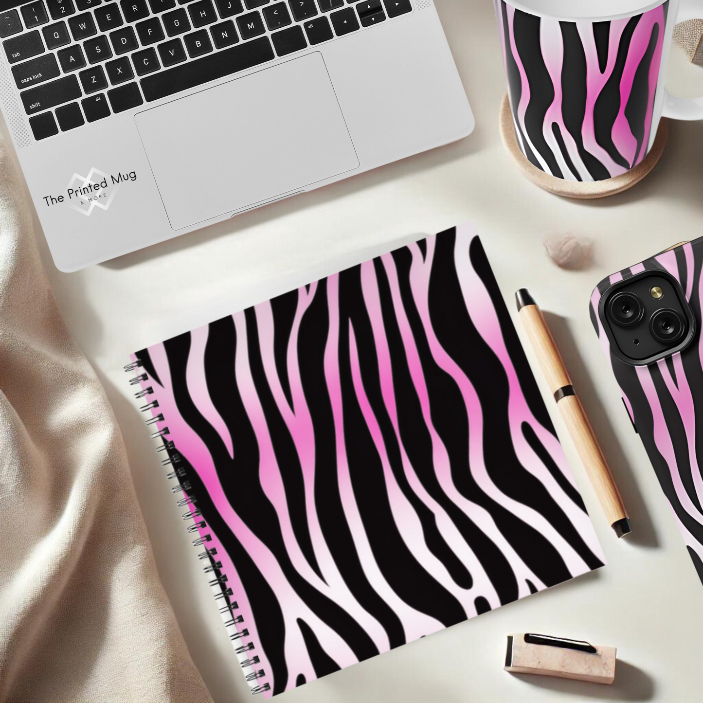 Electric Stripes 8.5”x8.5” Hardcover Notebook