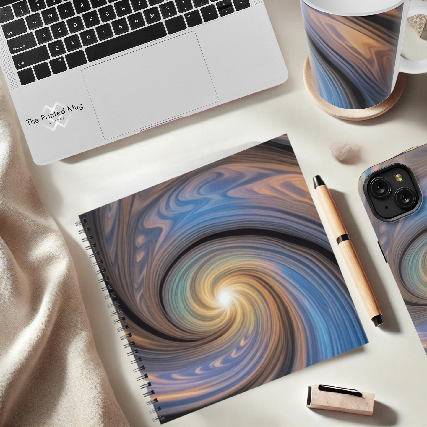 Galactic Glow 8.5"x8.5" Hardcover Notebook