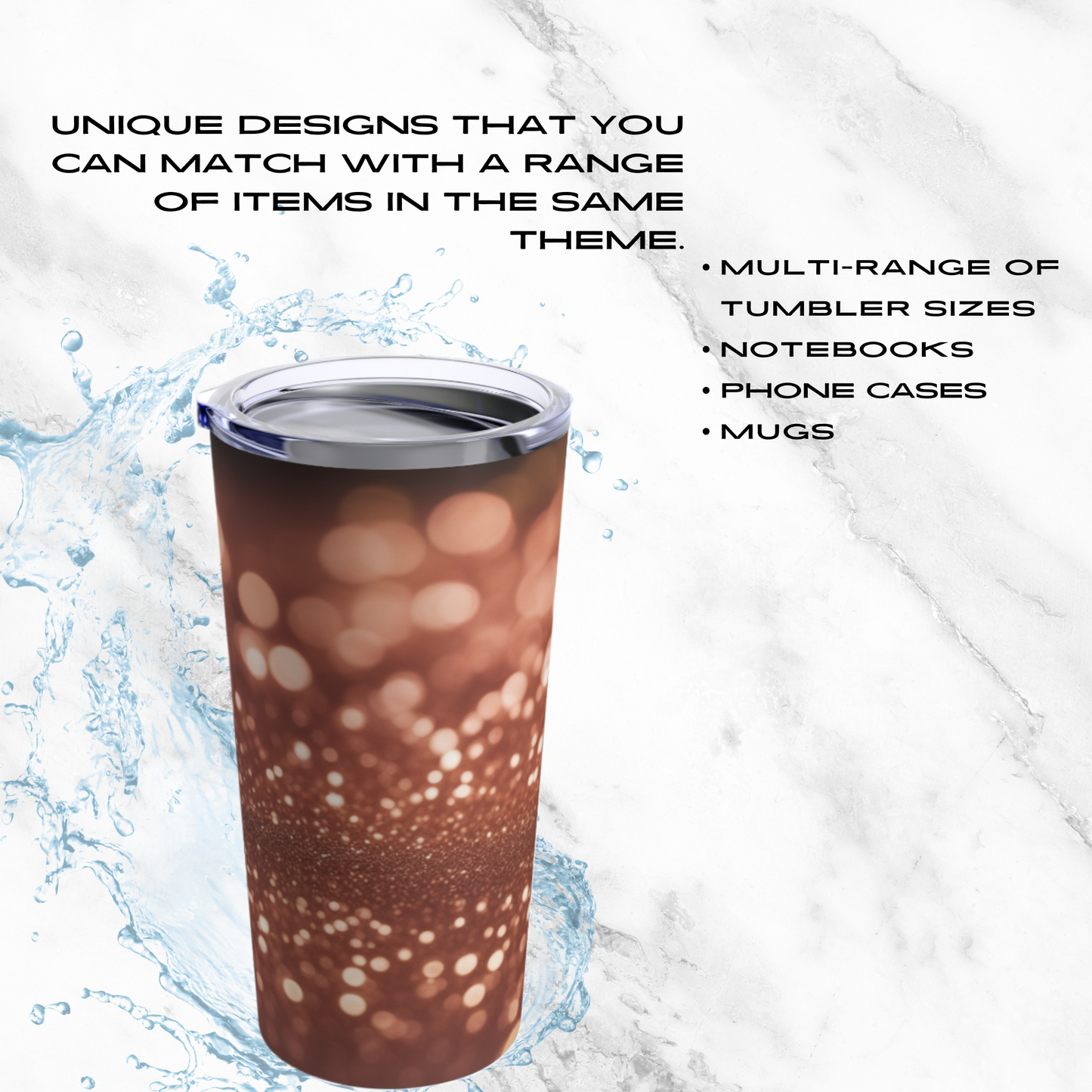 Glowing Stardust 20oz Tumbler