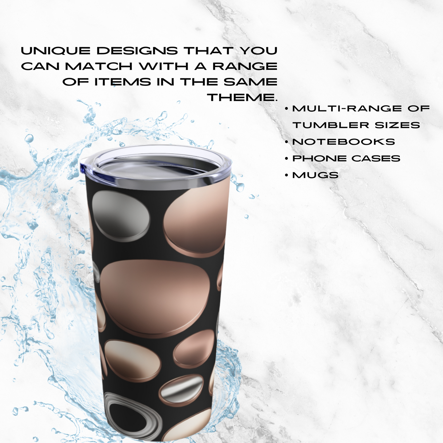 Metallic Mosaic 20oz Tumbler