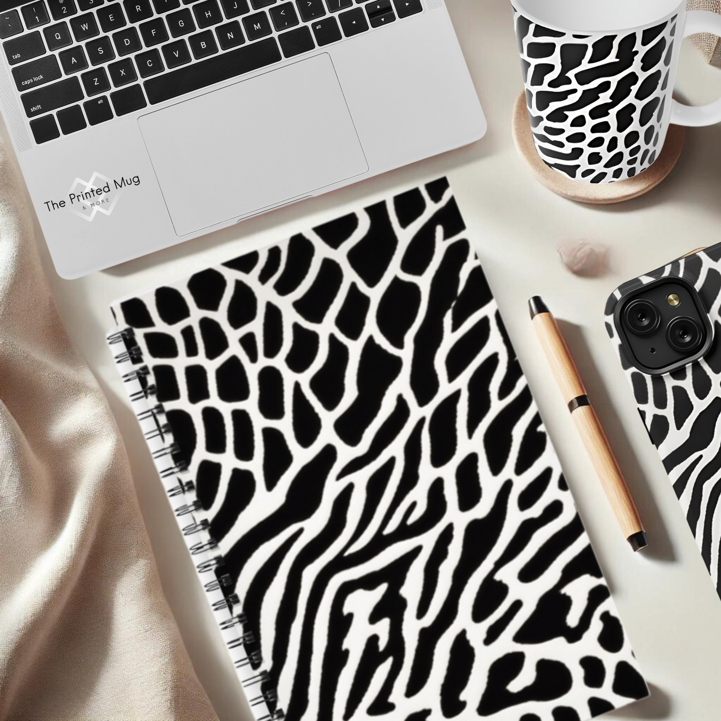 Monochrome Maze 5.5"x8.5" Hardcover Planner