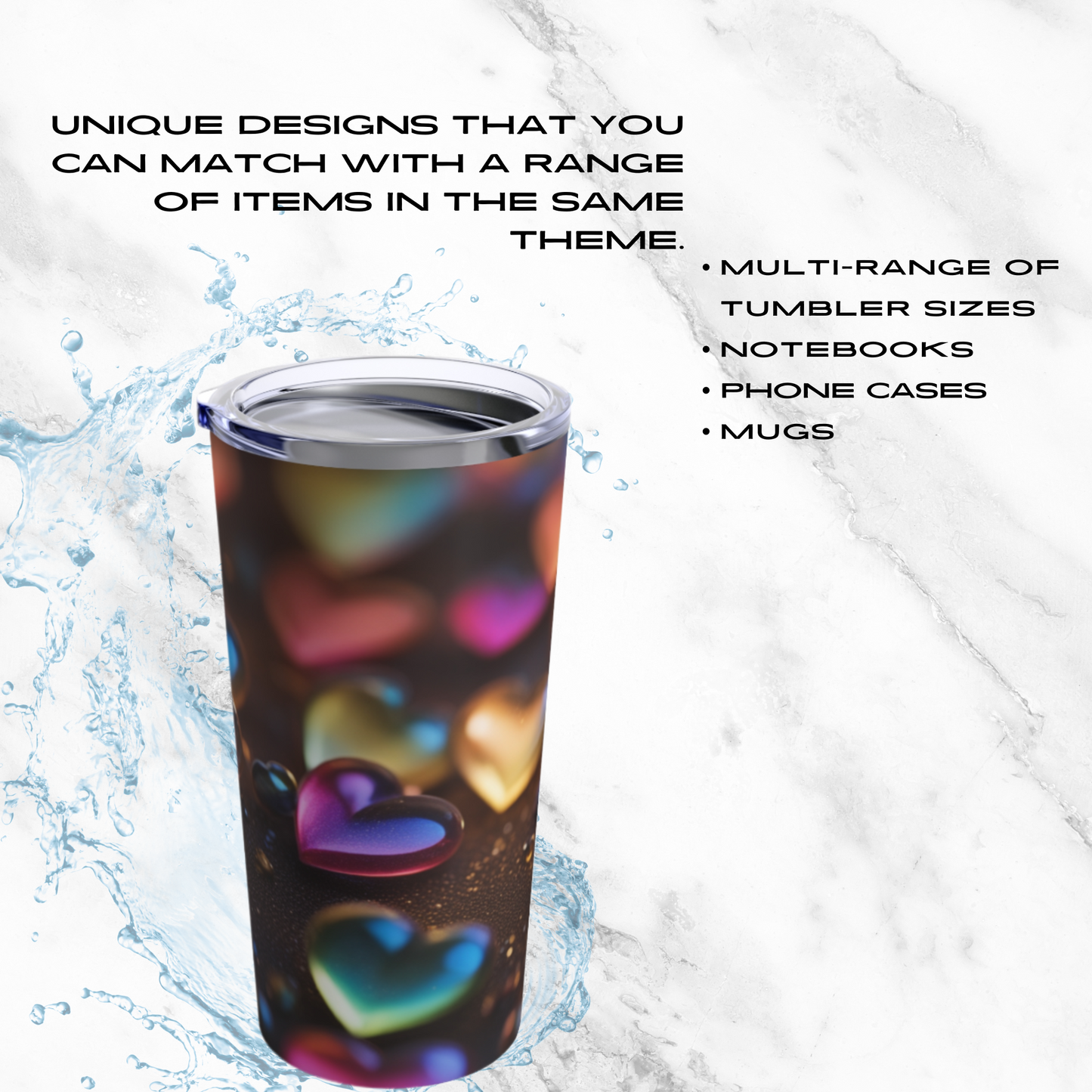 Rainbow Heartbeat 20oz Tumbler