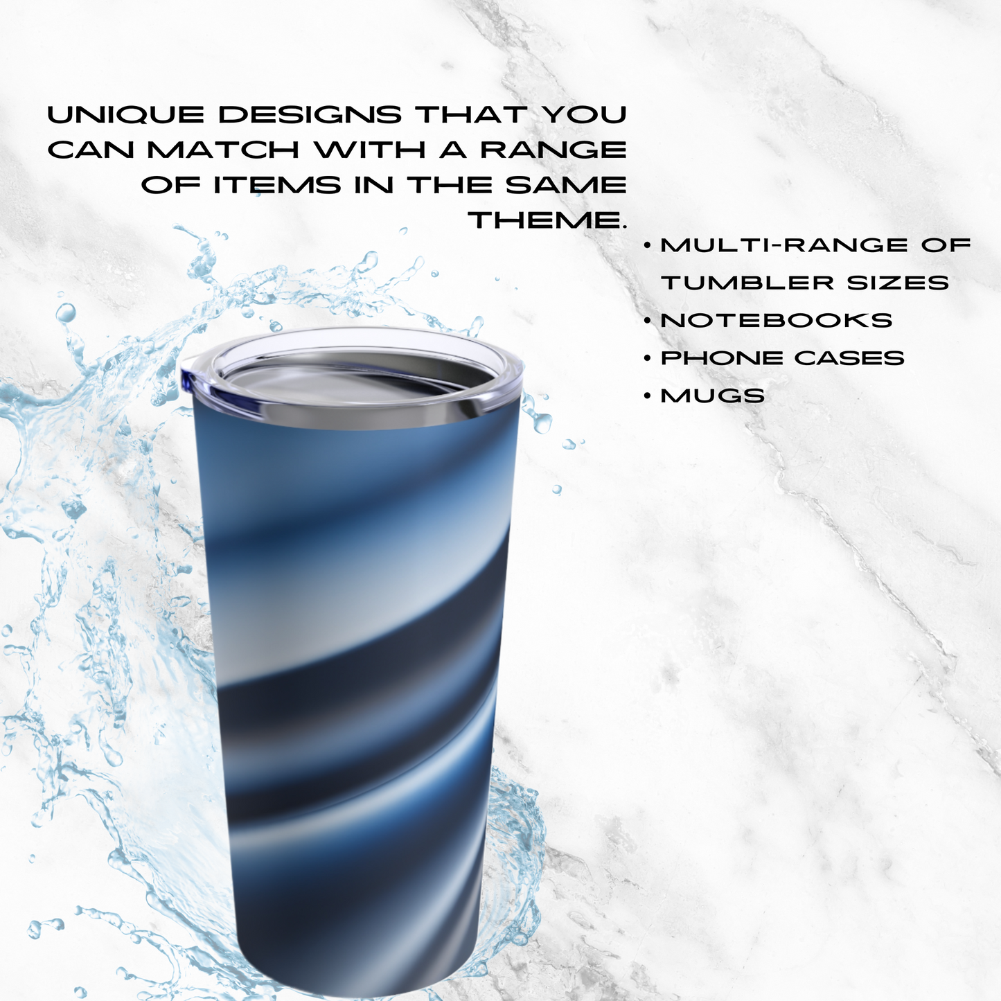 Sapphire Sleek 20oz Tumbler