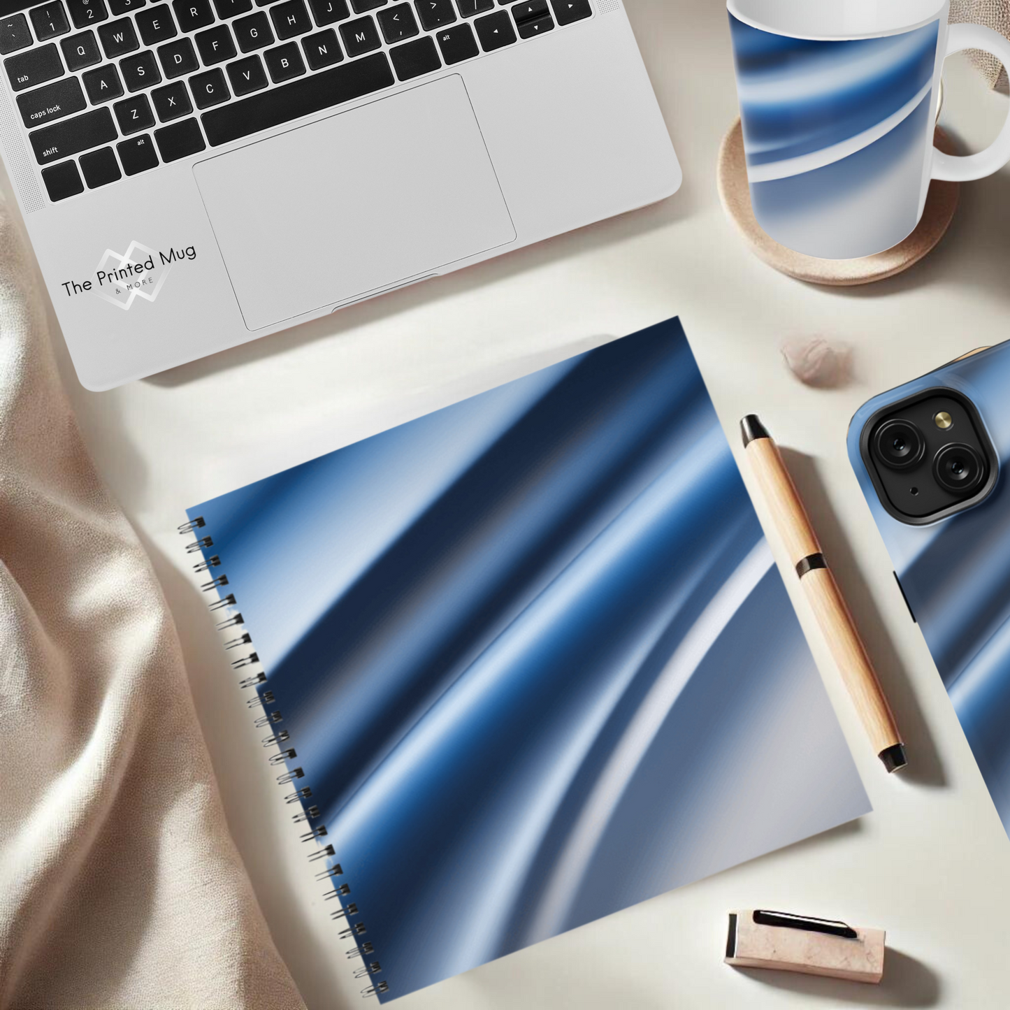 Sapphire Sleek 8.5"x8.5" Hardcover Notebook