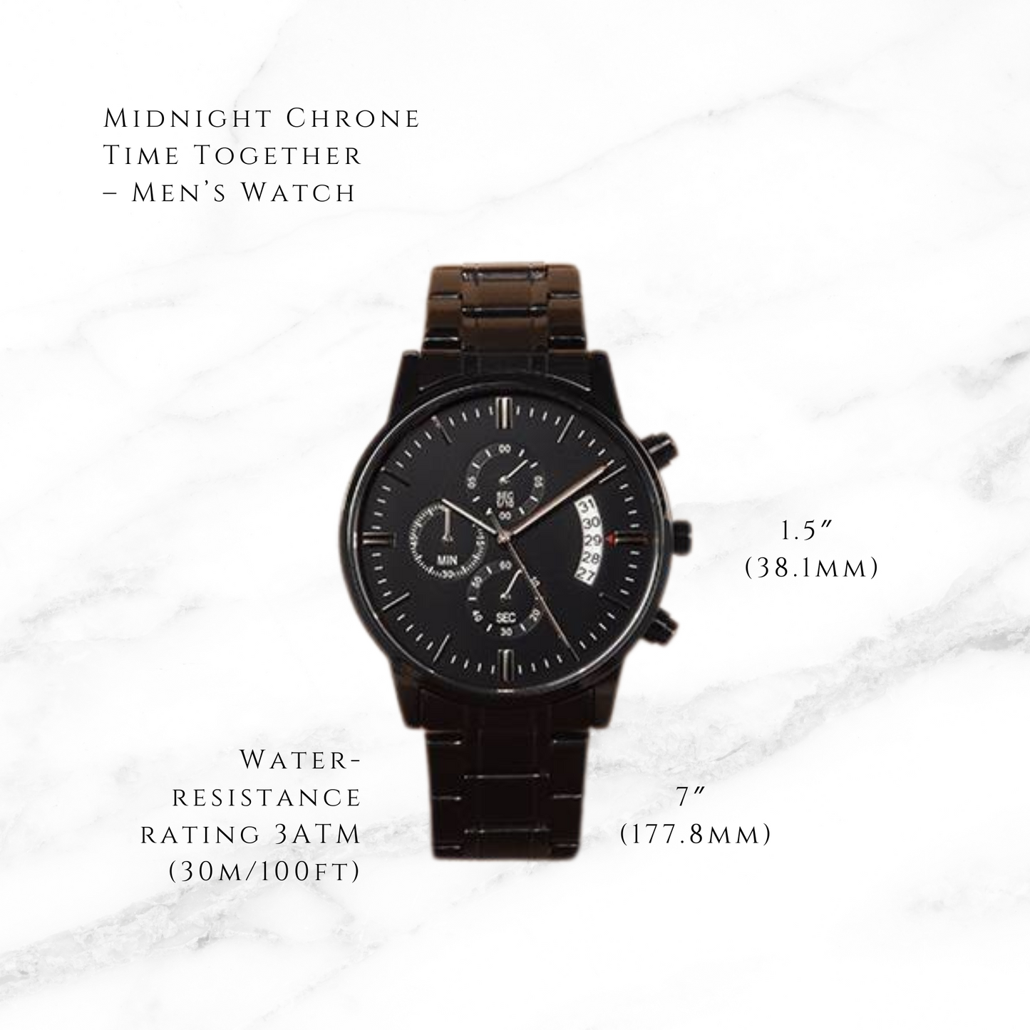 Midnight Chrone - Time Together Men's Watch