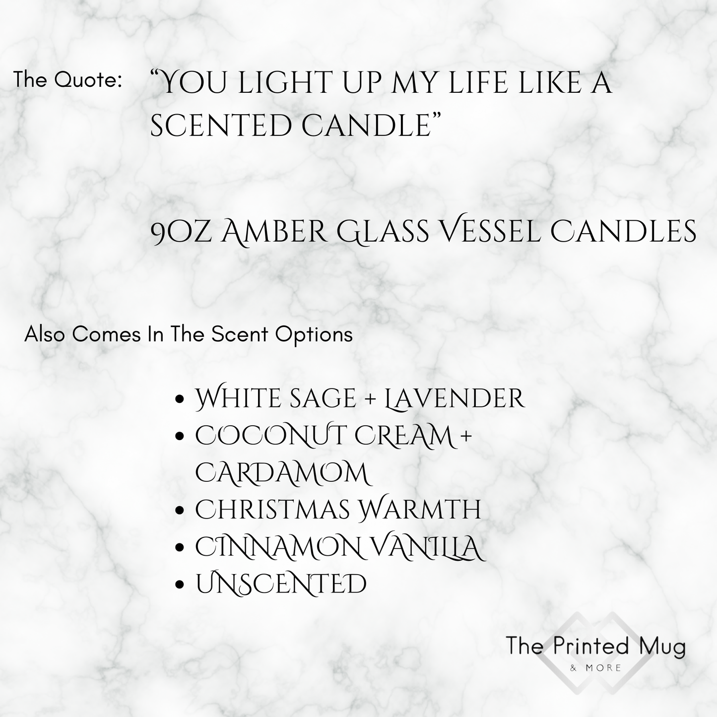 9oz Christmas Warmth Amber Candle – You Light Up My Life