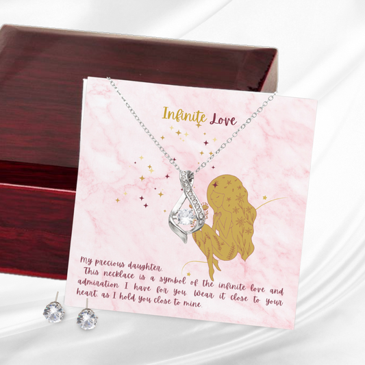 Boundless Love - Ribbon Necklace and Earring Set