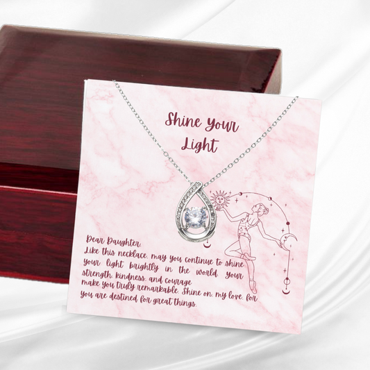 Radiant Strength - Floating Stone Necklace