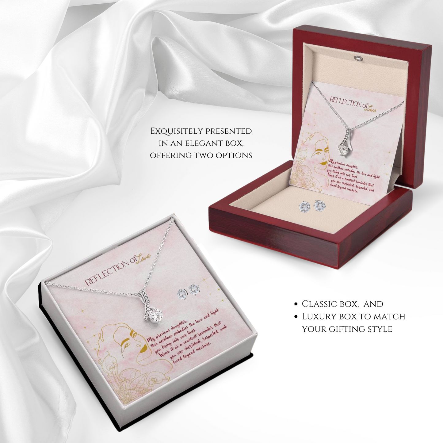 Shining Love - Alluring Necklace & Earring Set