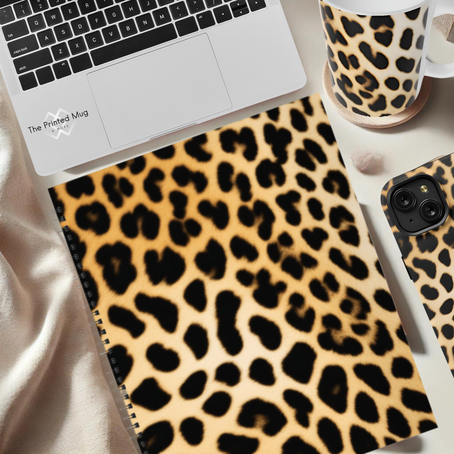 Leopard Luxe 8.5”x11” Hardcover Notebook