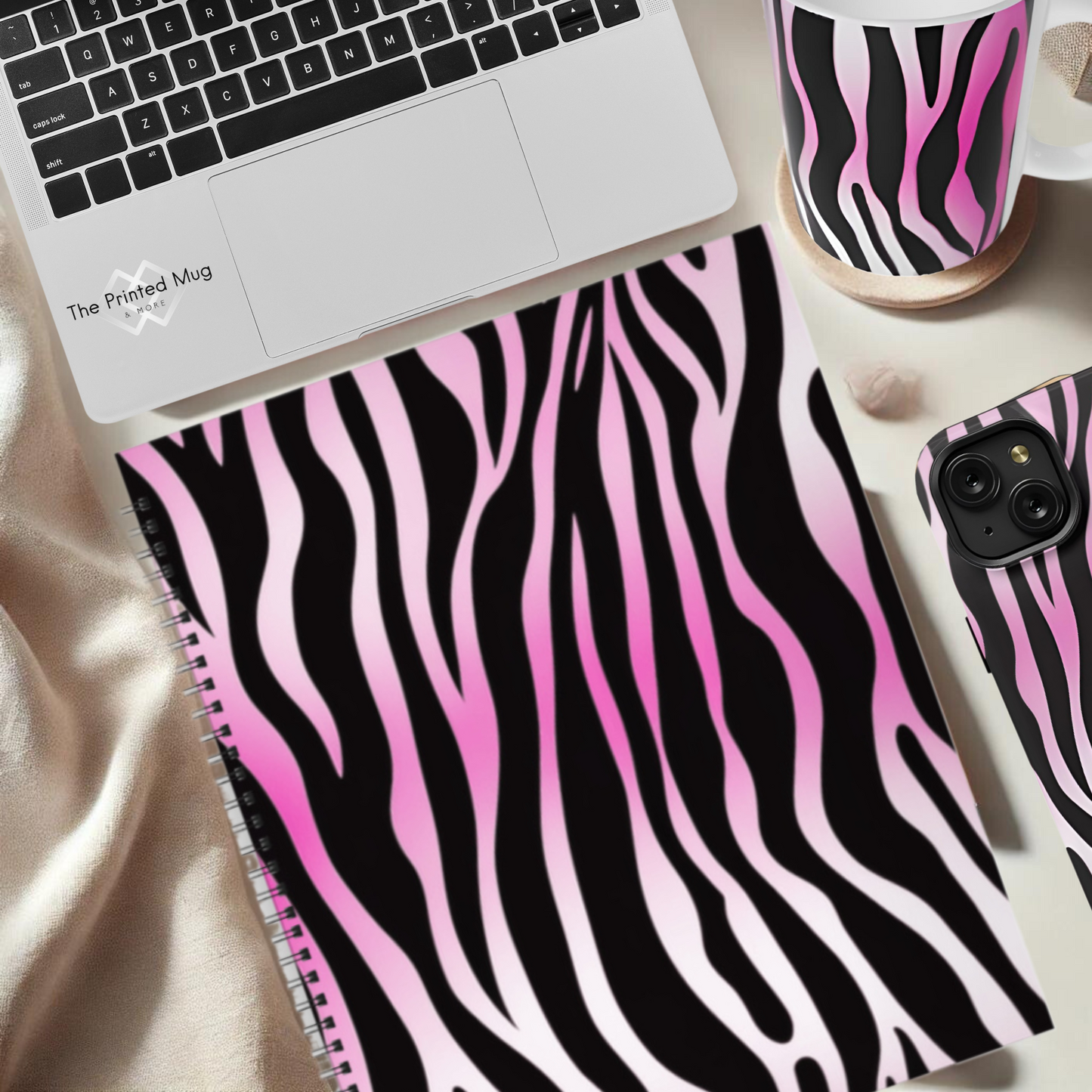 Electric Stripes 8.5”x11” Hardcover Notebook