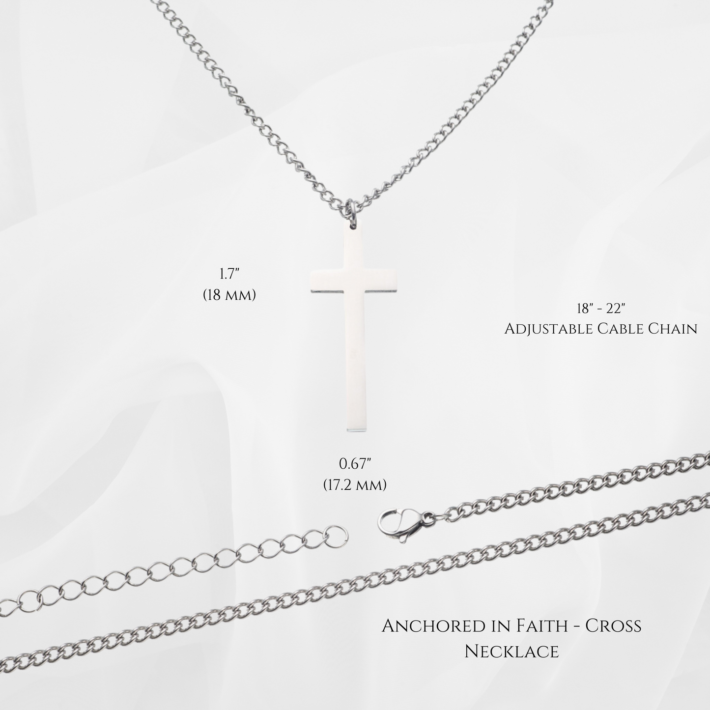 Anchored in Faith - Cross Necklace