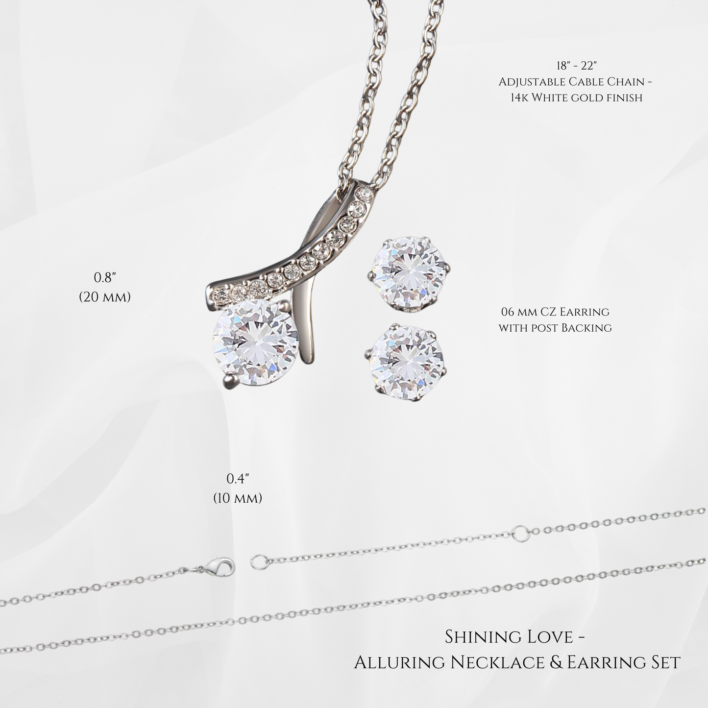 Shining Love - Alluring Necklace & Earring Set