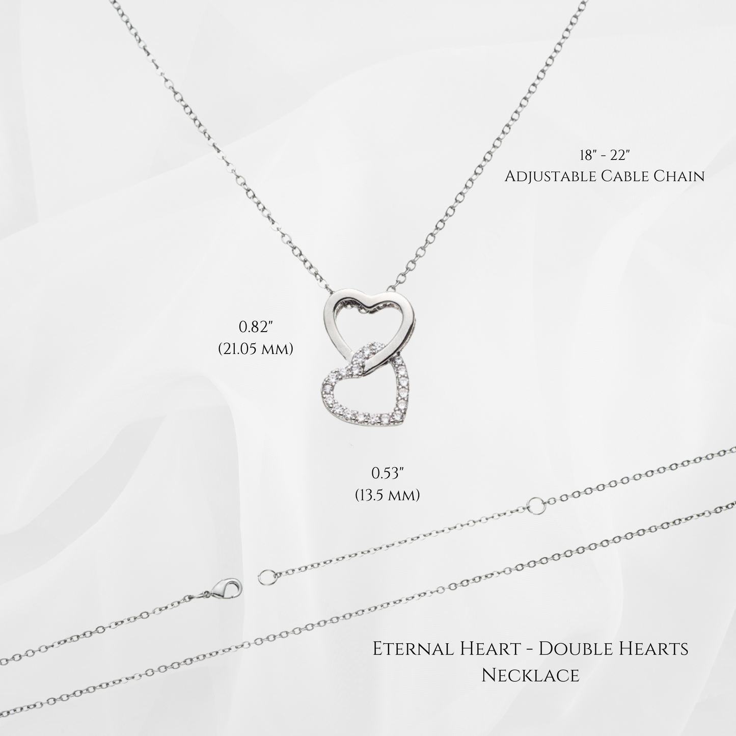 Eternal Heart - Double Hearts Necklace