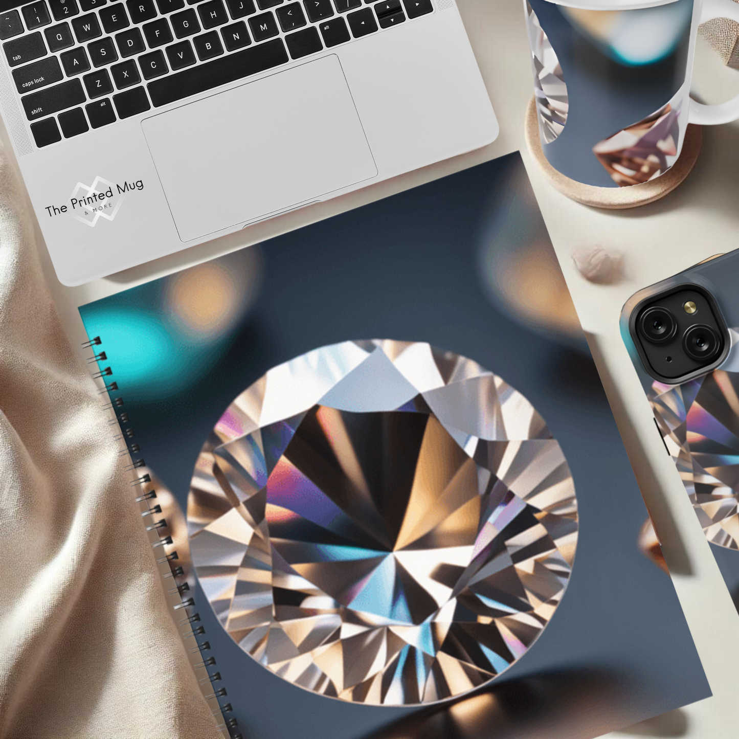 Gem Symphony 8.5"x11" Hardcover Notebook