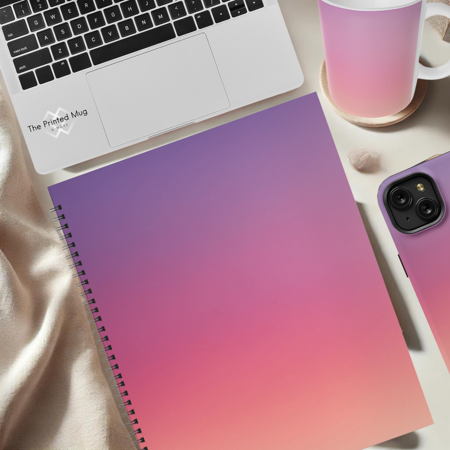 Sunset Haze 8.5"x11" Hardcover Notebook