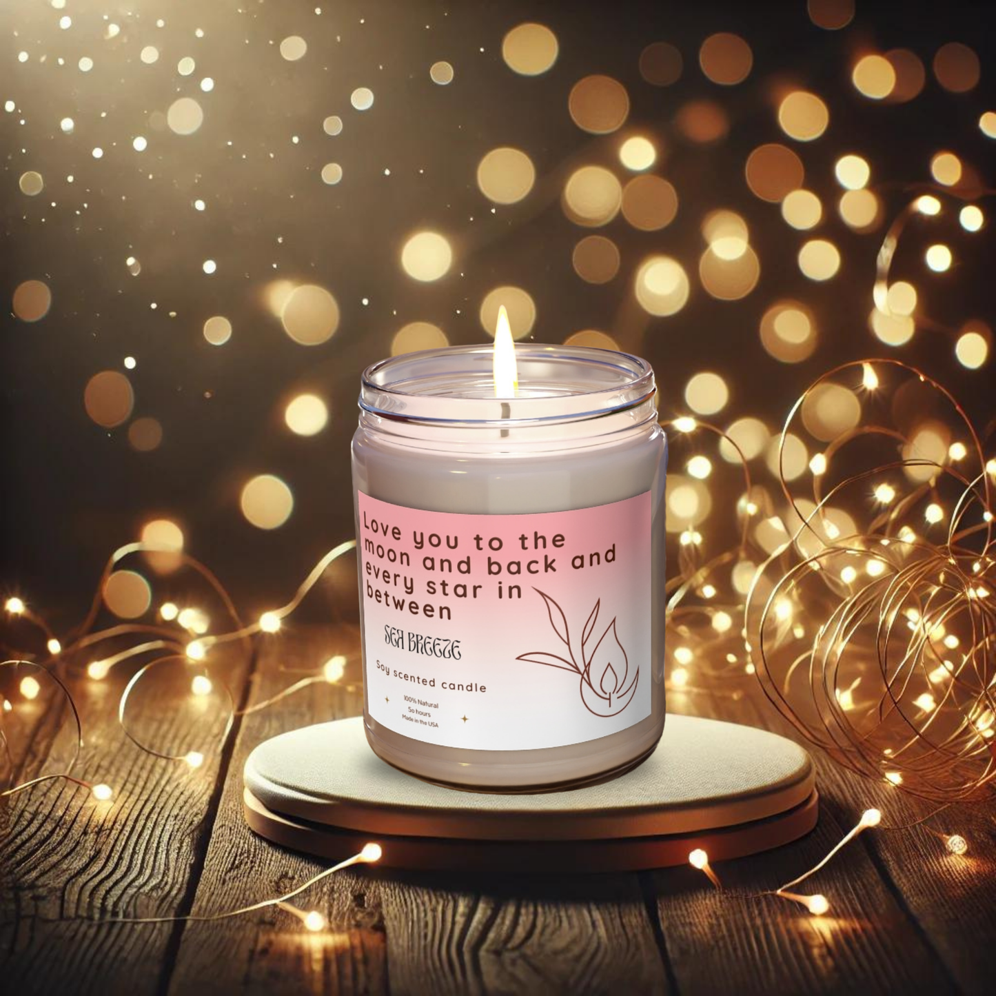 9oz Sea Breeze Clar Candle – To the Moon & Back