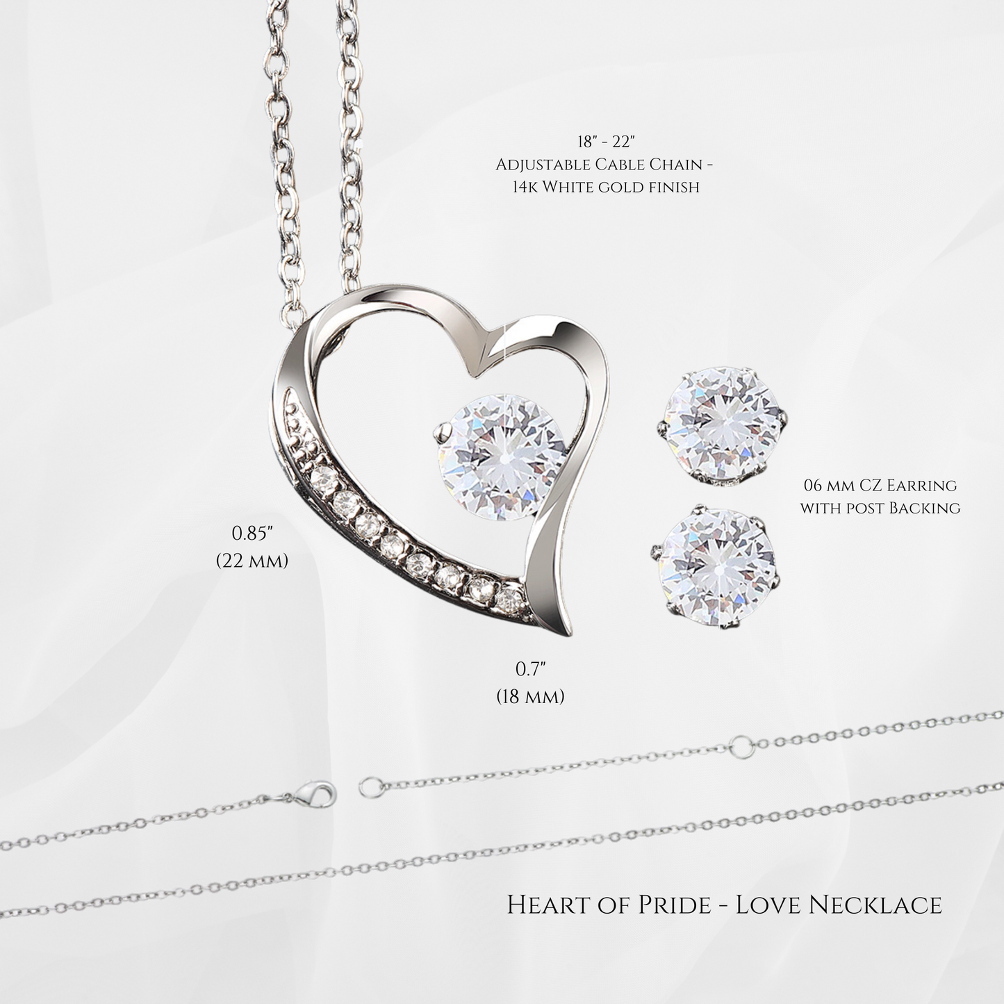 Heart of Our Home - Love Necklace & Earring Set