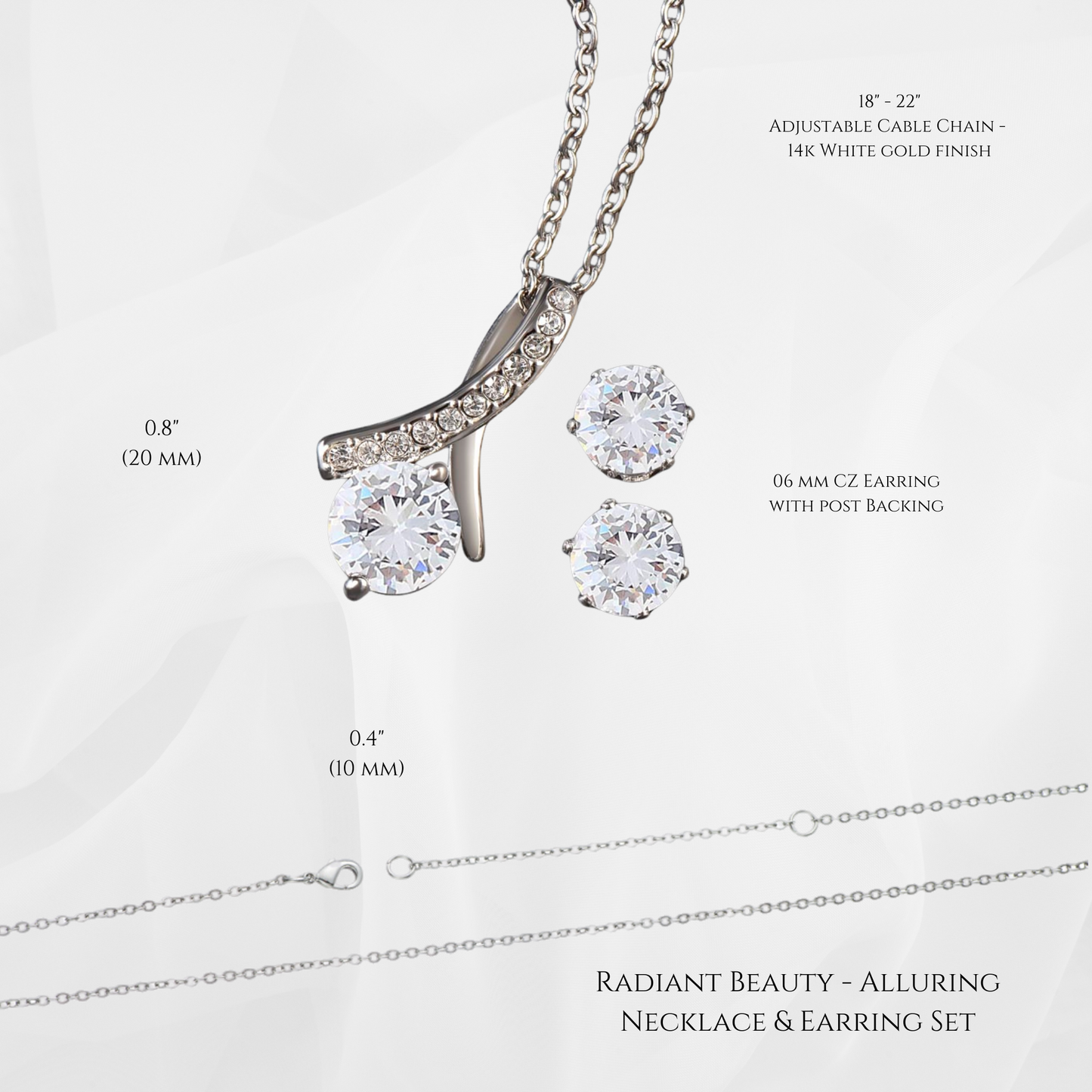 Radiant Beauty - Alluring Necklace & Earring Set