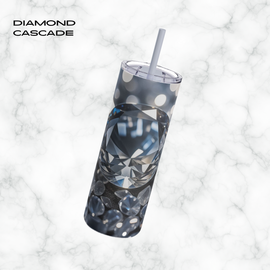 Diamond Cascade 20oz Skinny Tumbler - With Straw