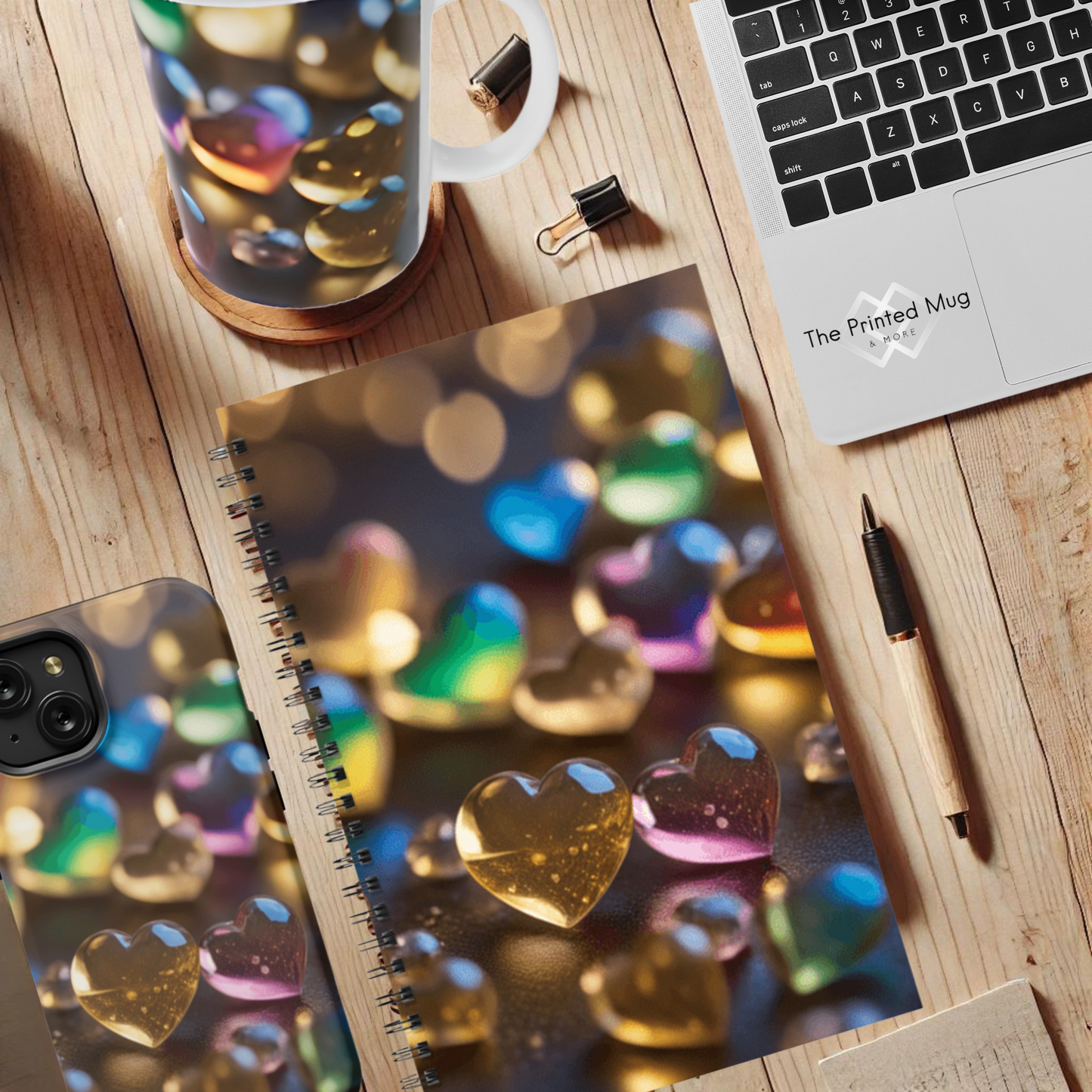 Golden Love Glow 5.5"x8.5" Hardcover Planner