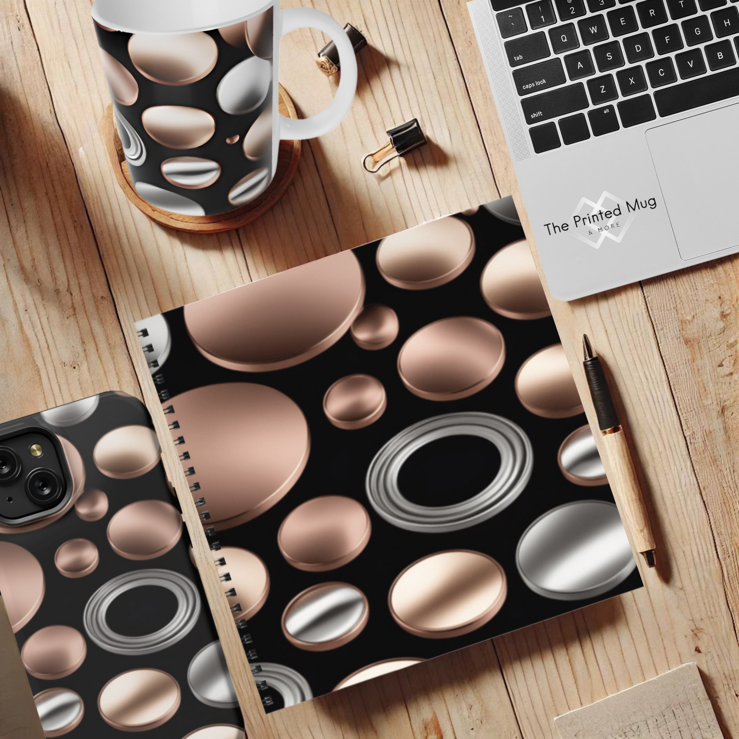 Metallic Mosaic 8.5"x8.5" Hardcover Notebook
