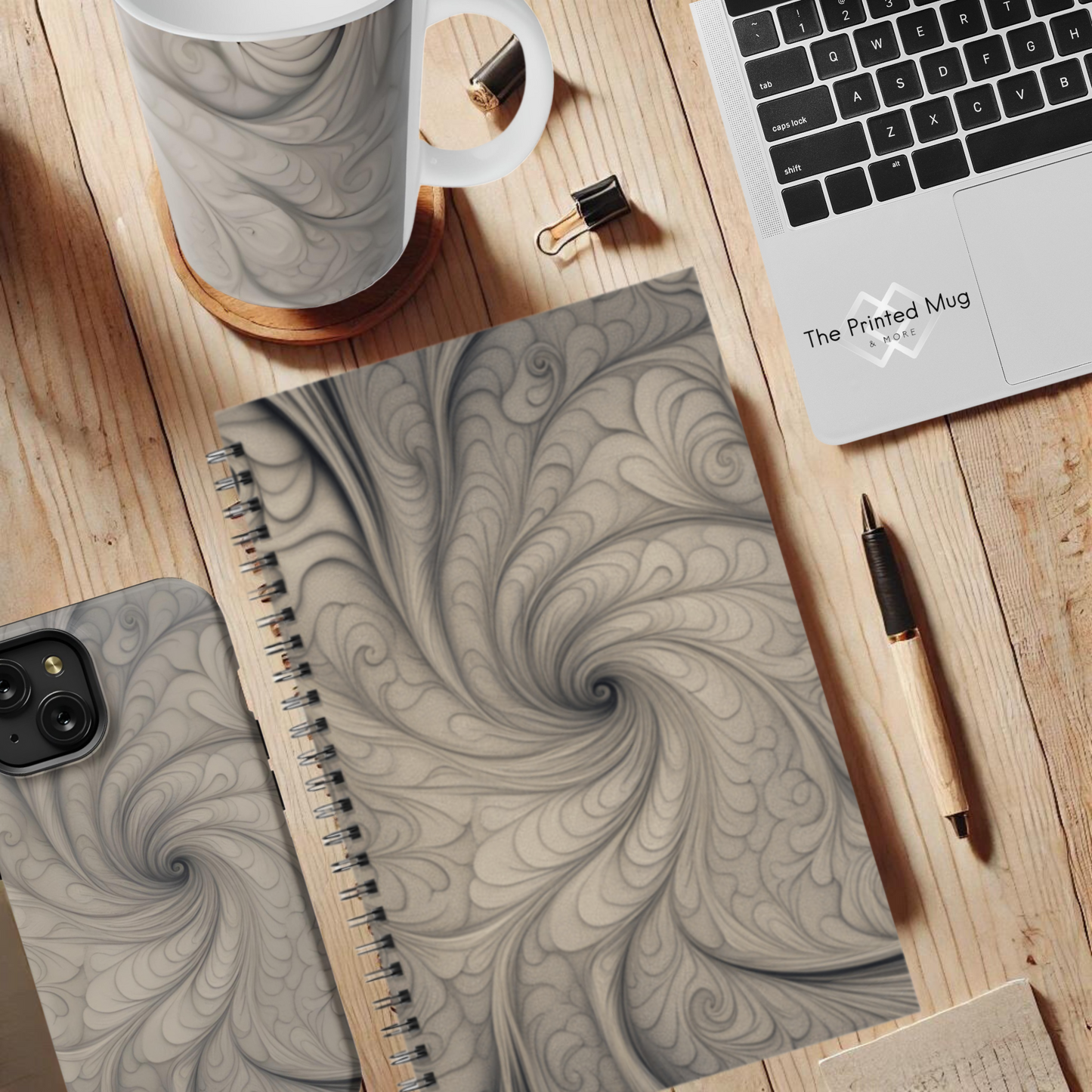 Mystic Whirl 5.5”x8.5" Hardcover Notebook
