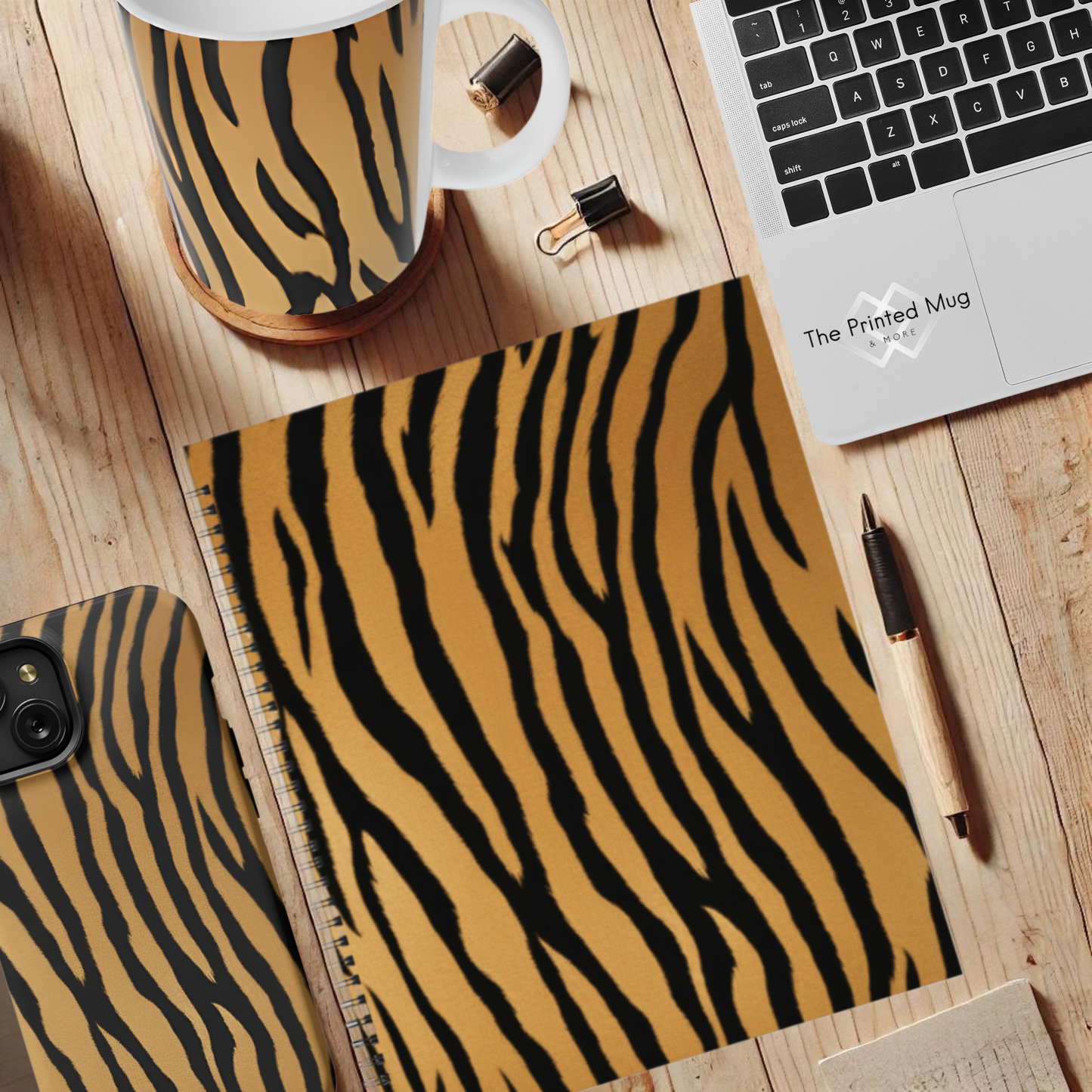 Golden Safari 8.5”x11” Hardcover Notebook