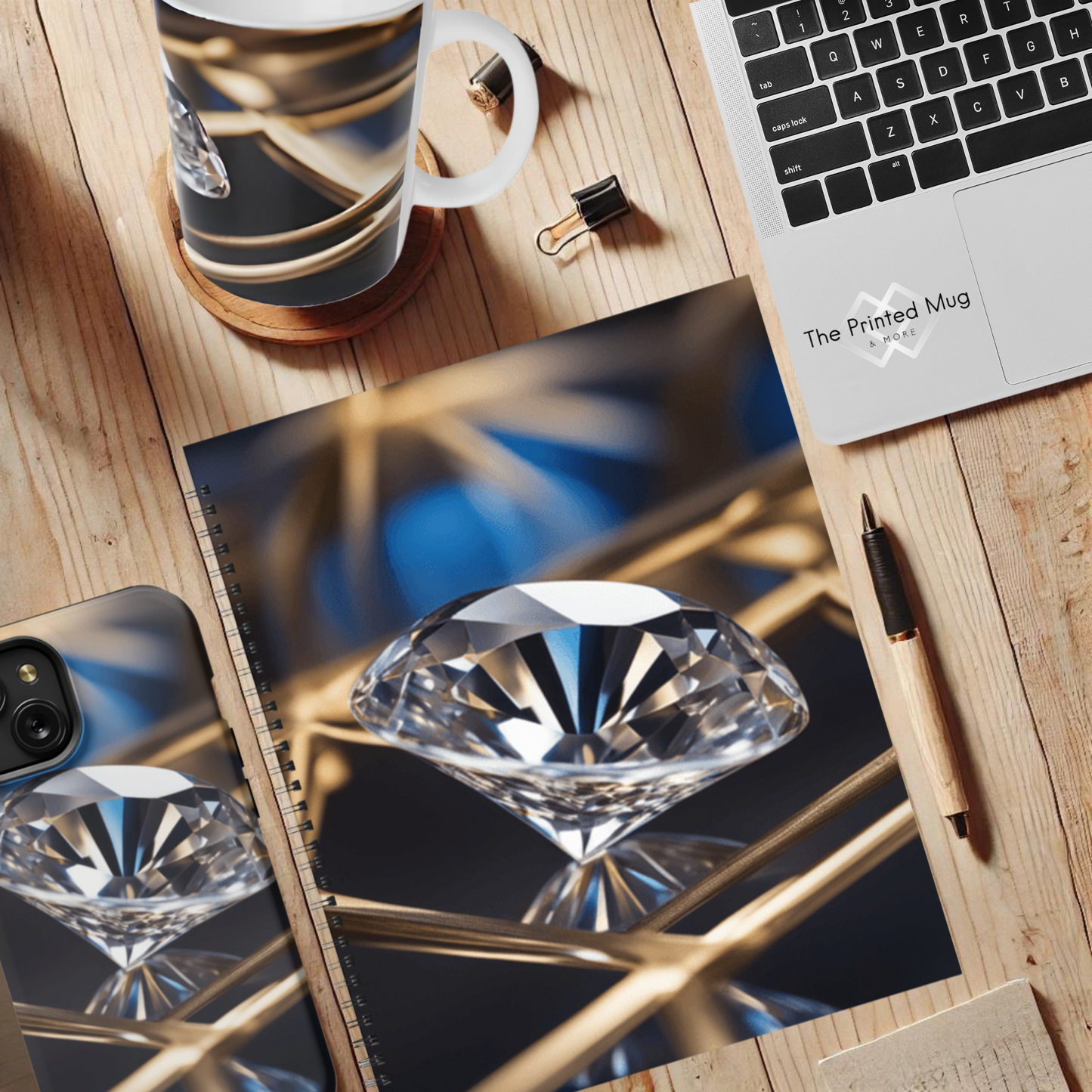 Crystal Elegance 8.5"x11" Hardcover Notebook