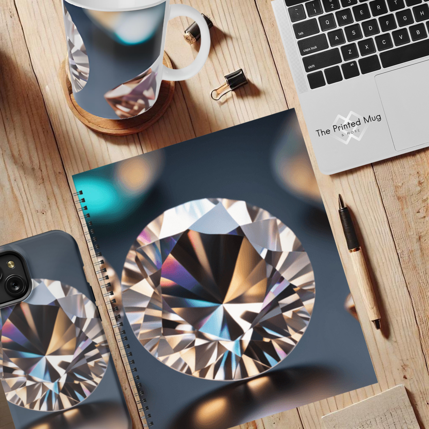 Gem Symphony 8.5"x11" Hardcover Notebook