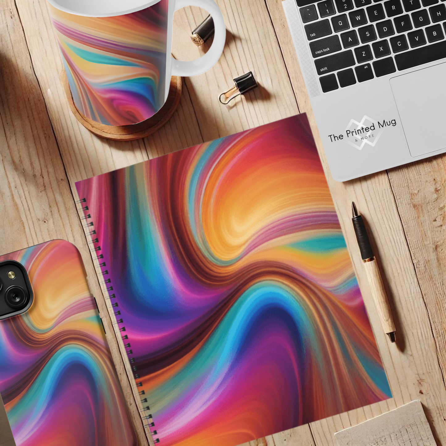 Color Surge 8.5"x11" Hardcover Notebook