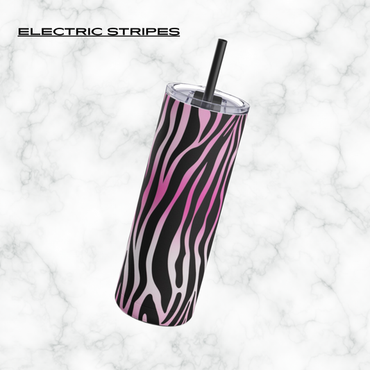 Electric Stripes 20oz Skinny Tumbler - With Straw
