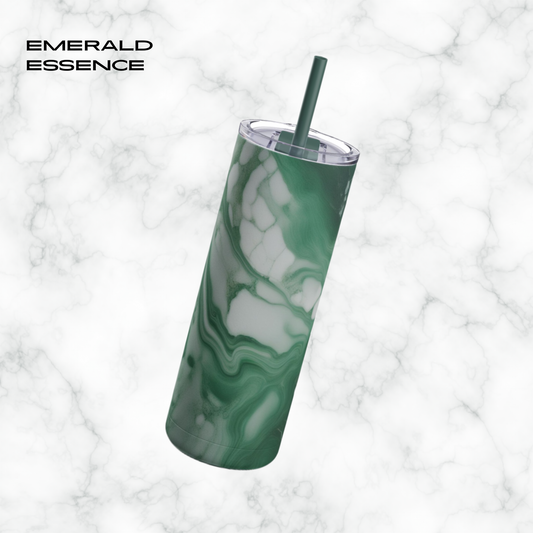 Emerald Essence 20oz Skinny Tumbler - With Straw