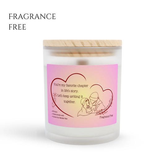 11oz Fragrance Free Candle – Favorite Chapter