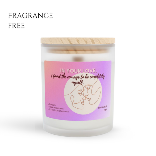 11oz Fragrance Free Candle – In Your Love