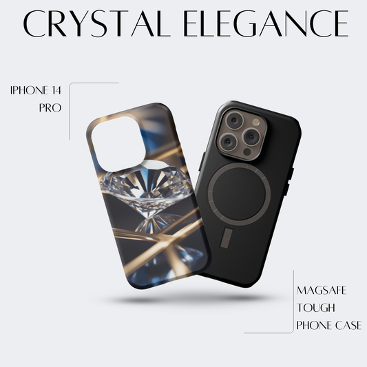 Crystal Elegance - iPh 14 Pro MagSafe Tough Matte Finish