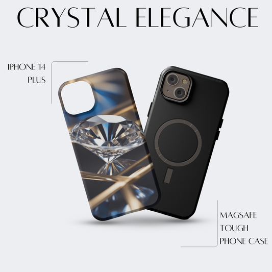 Crystal Elegance - iPh 14 Plus MagSafe Tough Matte Finish