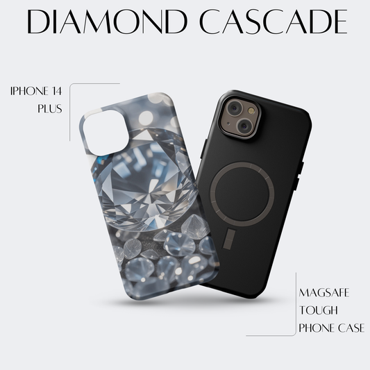 Diamond Cascade - iPh 14 Plus MagSafe Tough Matte Finish