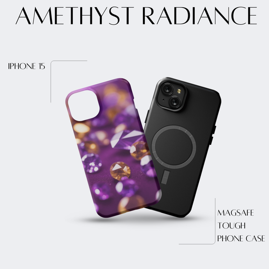 Amethyst Radiance - iPh 15 MagSafe Tough Matte Finish