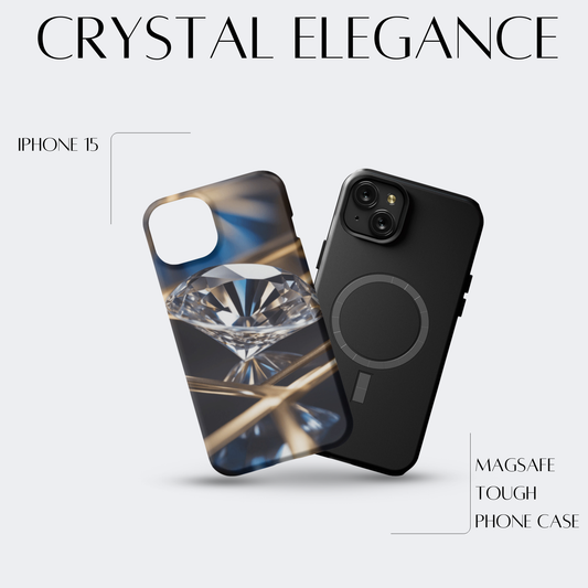 Crystal Elegance - iPh 15 MagSafe Tough Matte Finish