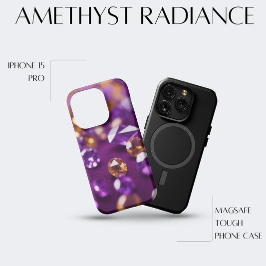 Amethyst Radiance - iPh 15 Pro MagSafe Tough Matte Finish