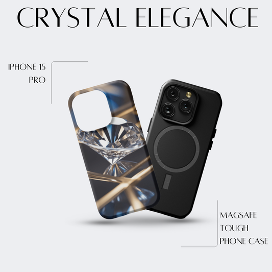 Crystal Elegance - iPh 15 Pro MagSafe Tough Matte Finish