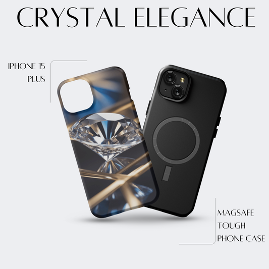 Crystal Elegance - iPh 15 Plus MagSafe Tough Matte Finish