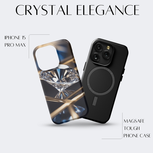 Crystal Elegance - iPh 15 Pro Max MagSafe Tough Matte Finish
