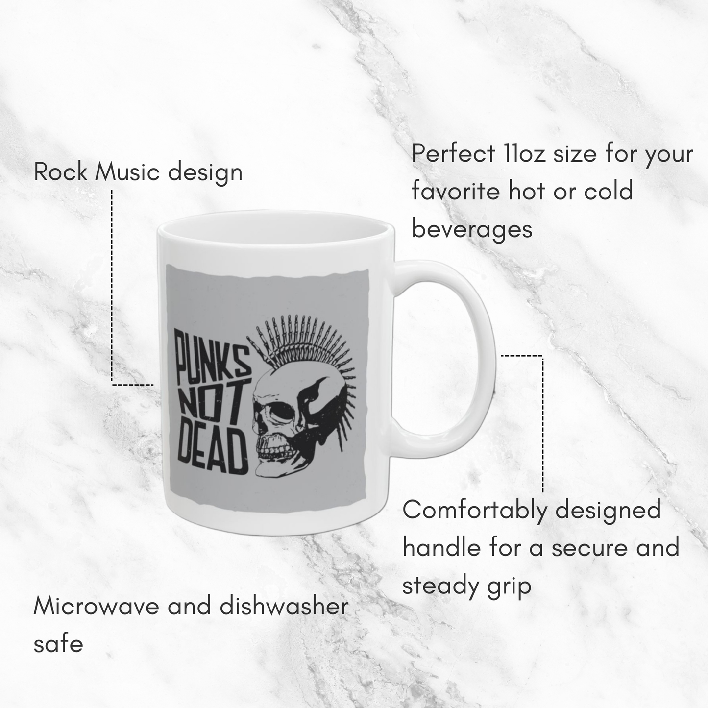Punks Not Dead #2 - 11oz Mug